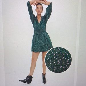 NWT GAP Smocked Waist Puff Mini Dress